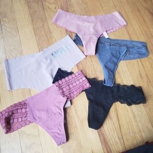 NWT 5-Pack VS Pink thong panties